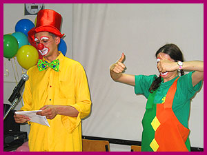 Клоуны Костя и Саша